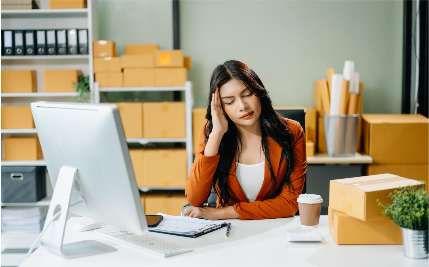 Frustrated ecommerce business owner